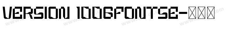 Version 1006Fontse字体转换